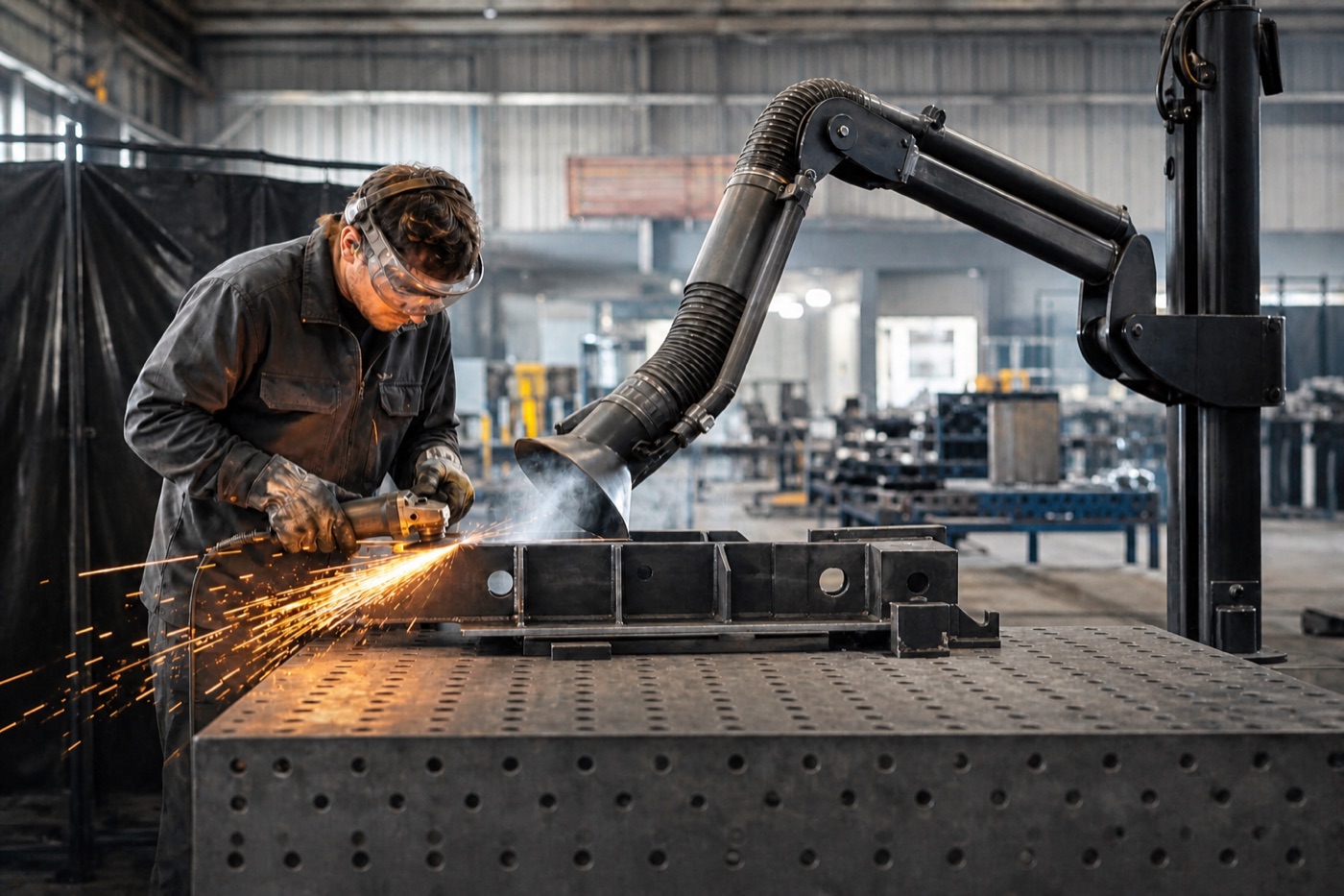 Metall: Anwendung mit passender Absaugtechnik