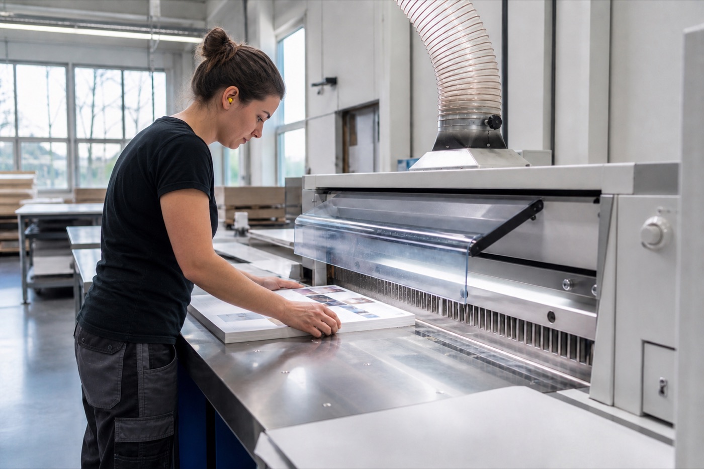 Papier: Anwendung mit passender Absaugtechnik