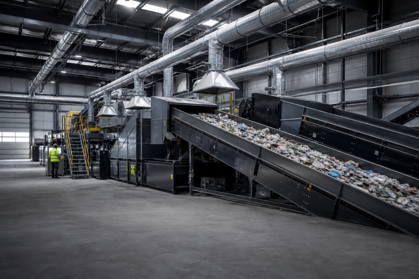 Recycling: Anwendung mit passender Absaugtechnik