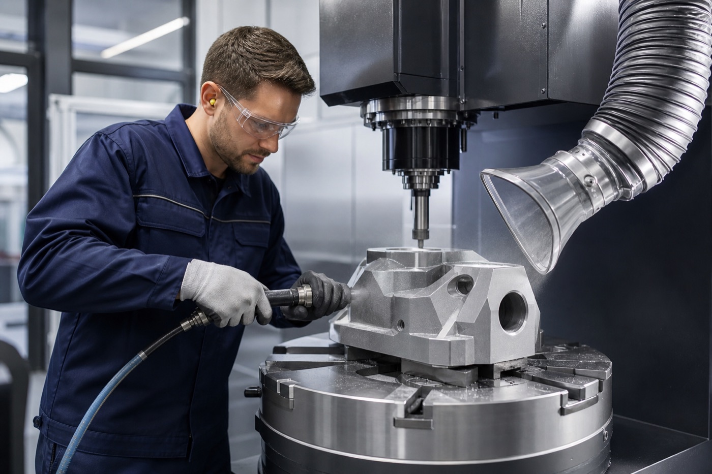 Rüstungsindustrie: Anwendung mit passender Absaugtechnik